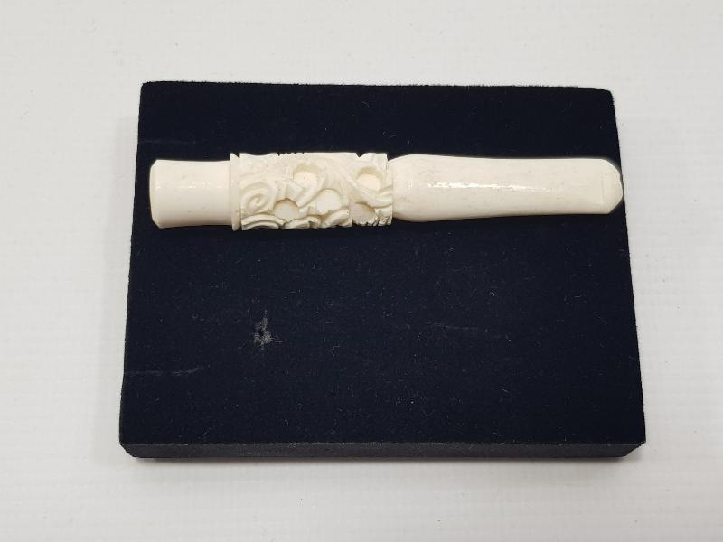 ANTİKA FİL DİŞİ AĞIZLIK 