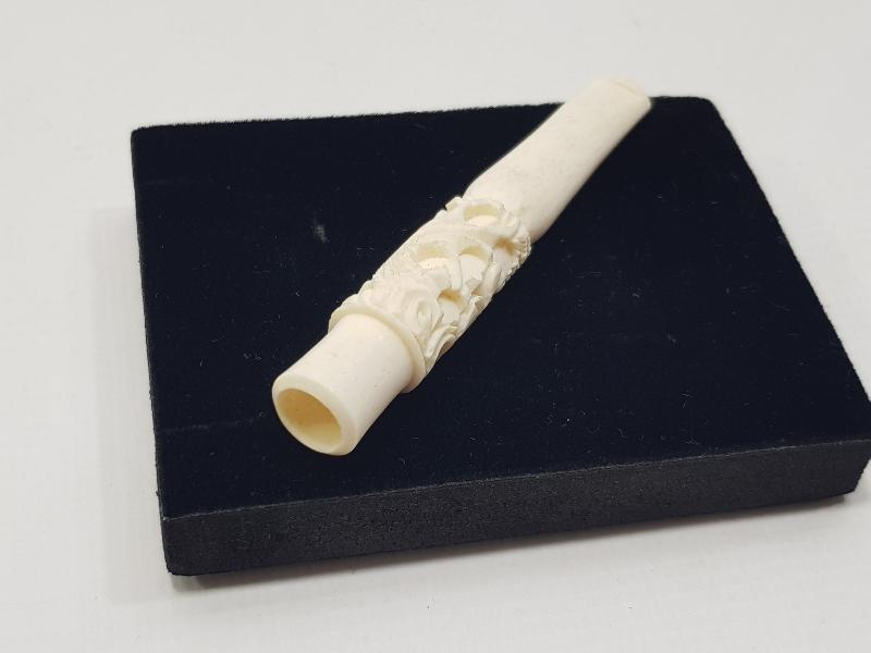 ANTİKA FİL DİŞİ AĞIZLIK 