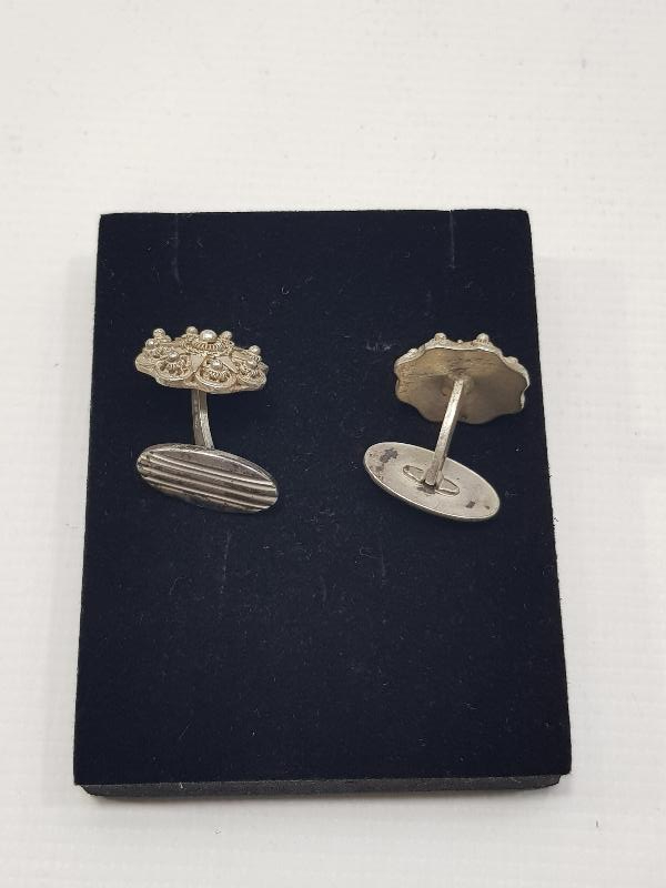 ANTİKA GÜMÜŞ KOL DÜĞMESİ