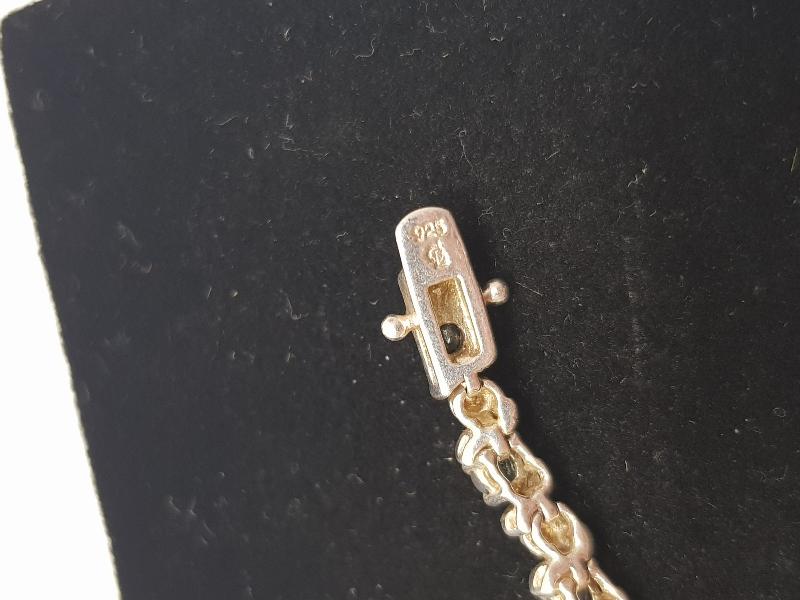 ANTİKA SAFİR TAŞLI GÜMÜŞ BİLEKLİK