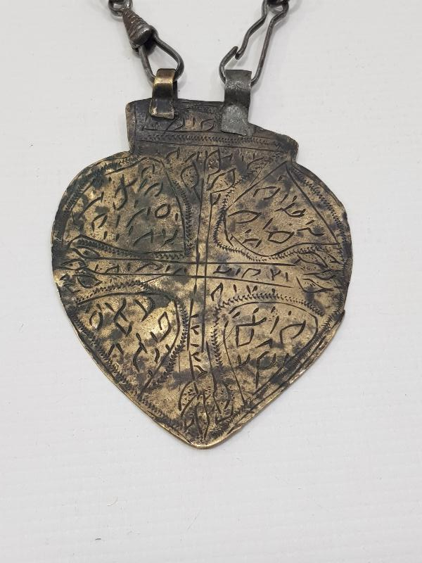 OSMANLI DÖNEMİ RUM İŞİ HAÇLI VE TILSIMLI KOLYE UCU