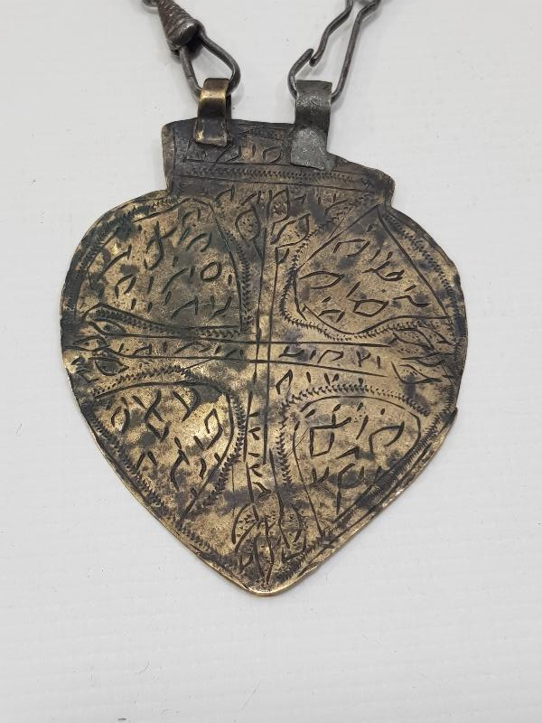 OSMANLI DÖNEMİ RUM İŞİ HAÇLI VE TILSIMLI KOLYE UCU