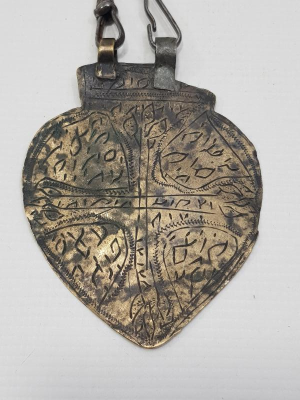 OSMANLI DÖNEMİ RUM İŞİ HAÇLI VE TILSIMLI KOLYE UCU