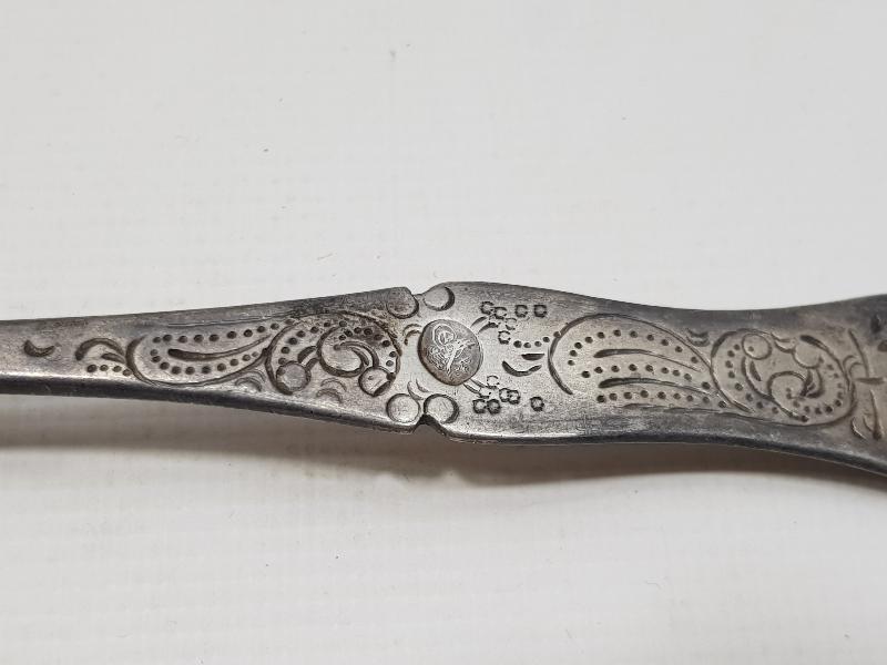 OSMANLI DÖNEMİ TUĞRALI, SAH DAMGALI VE ÇEŞNİLİ GÜMÜŞ TATLI KAŞIĞI