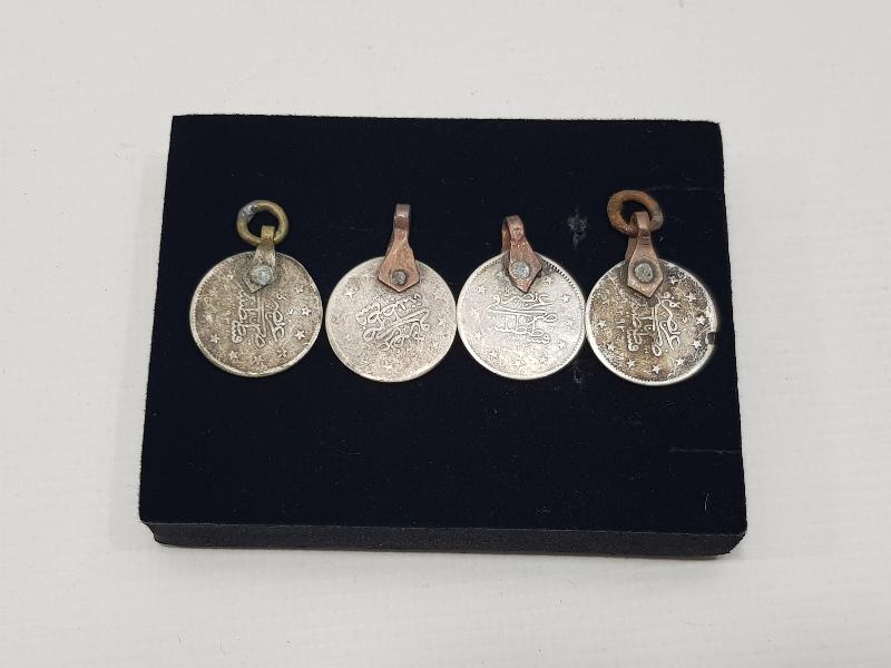 SULTAN II. ABDÜLHAMİD DÖNEMİ 4 ADET GÜMÜŞ 2 KURUŞ 