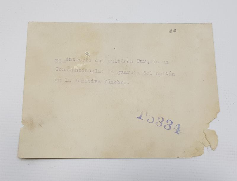 SULTAN II. ABDÜLHAMİD HAN HAZRETLERİNİN CENAZE MERASİMİ ORJİNAL FOTOĞRAF