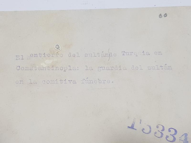 SULTAN II. ABDÜLHAMİD HAN HAZRETLERİNİN CENAZE MERASİMİ ORJİNAL FOTOĞRAF