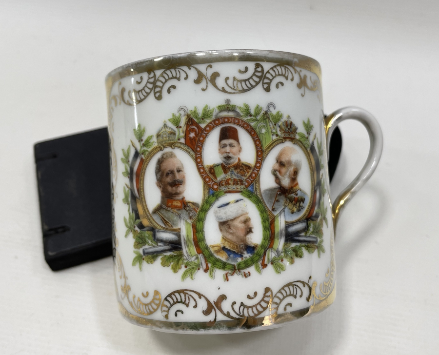 1. DÜNYA SAVAŞI DÖNEMİ ÖZEL YAPIM 4'LÜ İTTİFAK KUPA - BARDAK