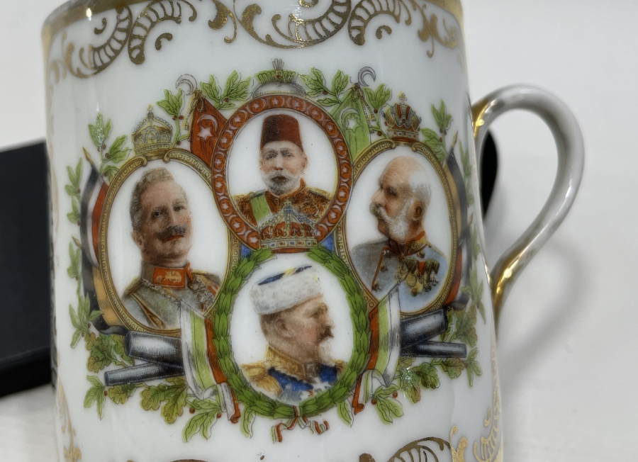 1. DÜNYA SAVAŞI DÖNEMİ ÖZEL YAPIM 4'LÜ İTTİFAK KUPA - BARDAK