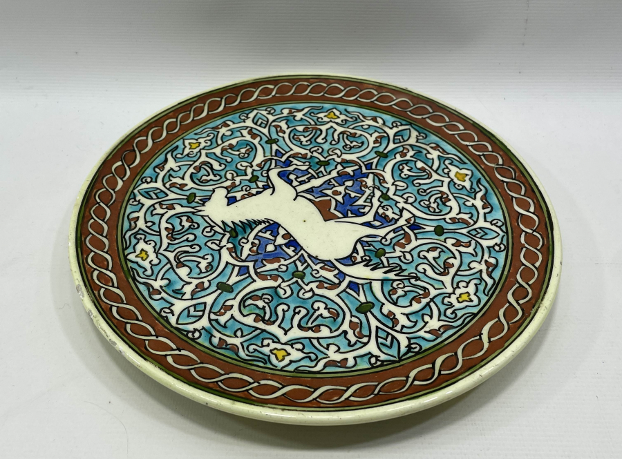 ADALET PARTİSİNİN 4. BÜYÜK KONGRESİ İÇİN ÖZEL YAPILMIŞ KÜTAHYA TABAK