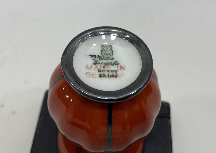 BAVARİA YAPIMI PORSELEN ÜZERİ GÜMÜŞ GEÇME ÖZEL YAPIM HOKKA