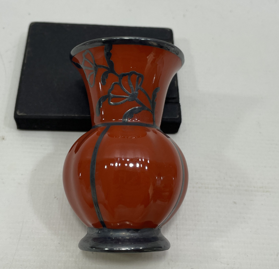 BAVARİA YAPIMI PORSELEN ÜZERİ GÜMÜŞ GEÇME ÖZEL YAPIM HOKKA