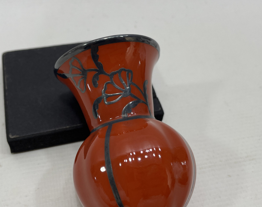 BAVARİA YAPIMI PORSELEN ÜZERİ GÜMÜŞ GEÇME ÖZEL YAPIM HOKKA