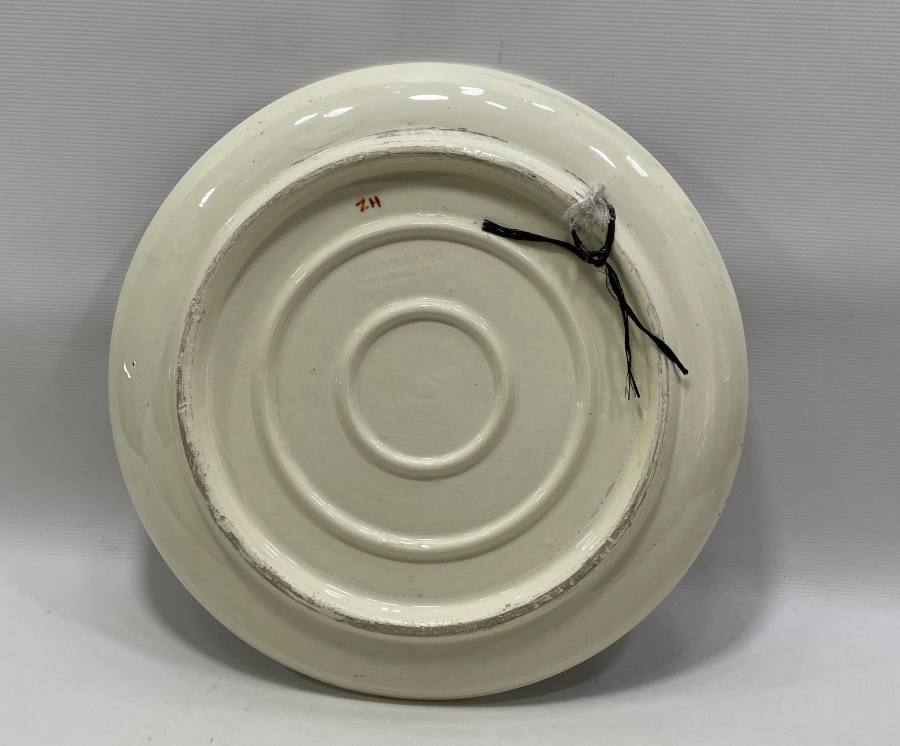 ÇİFTE KUMRULAR TESVİRLİ EL BOYAMA ÖZEL YAPIM KÜTAHYA İŞİ DUVAR TABAĞI