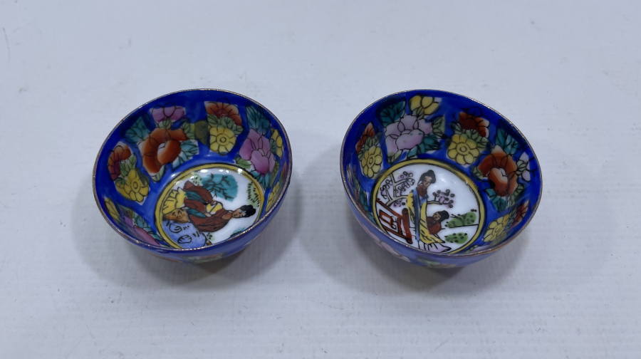 ESKİ ÇİN EL BOYAMA 2 ADET FİNCAN ZARFI