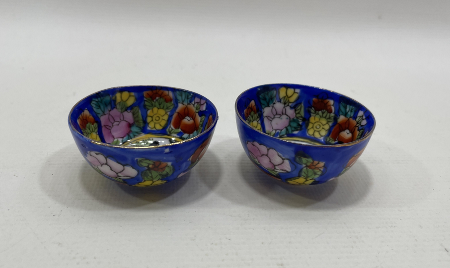 ESKİ ÇİN EL BOYAMA 2 ADET FİNCAN ZARFI