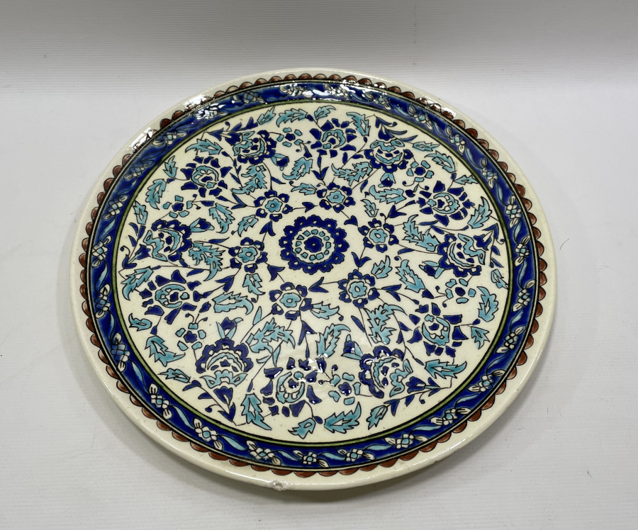 KÜTAHYA İŞİ EL BOYAMA BÜYÜK BOY DUVAR TABAĞI