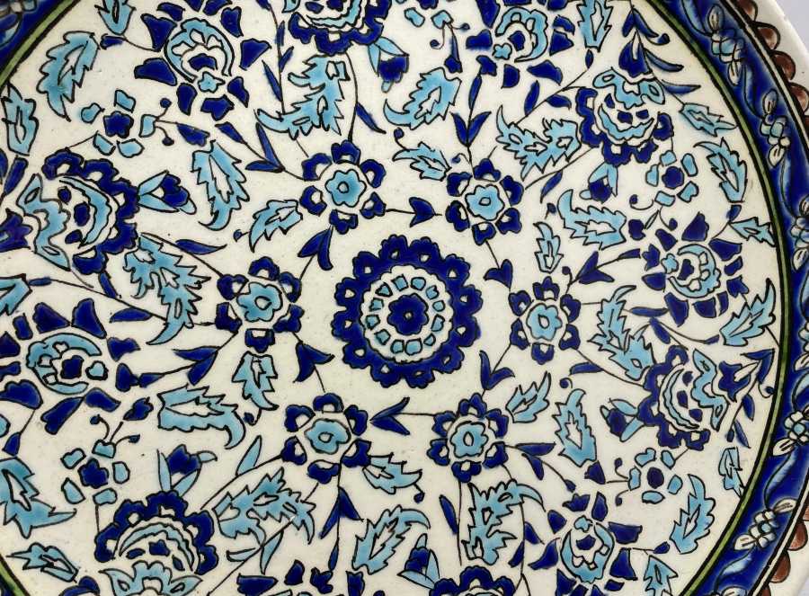 KÜTAHYA İŞİ EL BOYAMA BÜYÜK BOY DUVAR TABAĞI