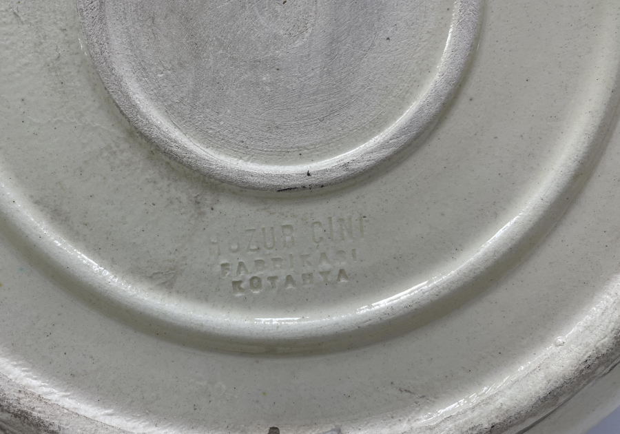 KÜTAHYA İŞİ EL BOYAMA BÜYÜK BOY DUVAR TABAĞI