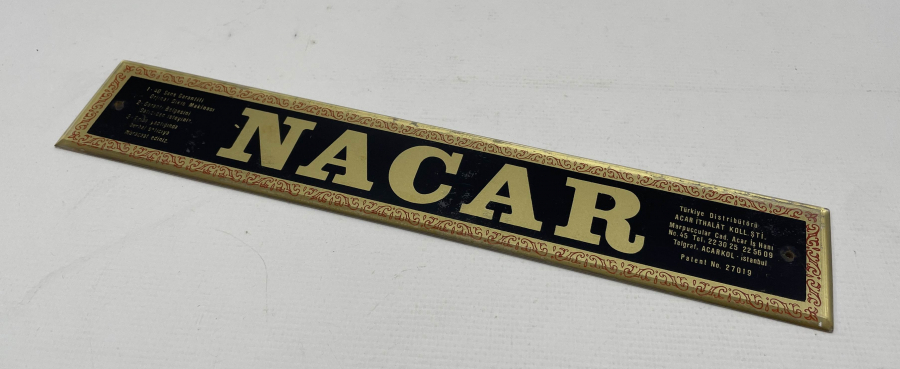 NACAR MARKA MİNİ SAATÇİ TABELASI