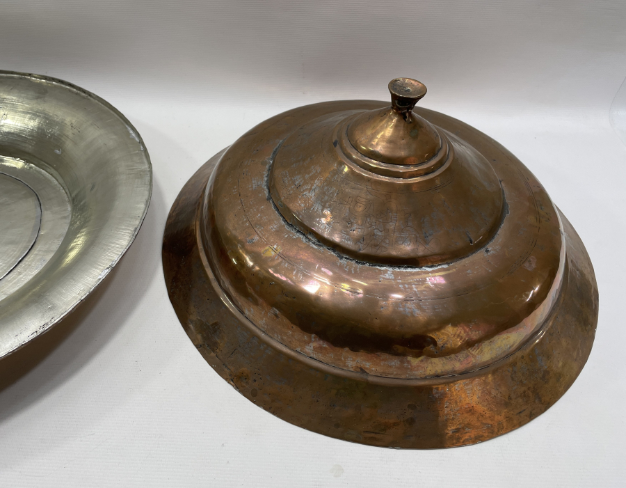 OSMANLI DÖNEMİ ÇOK NADİR DEV BOYDA KAPAKLI AĞA LENGERİ