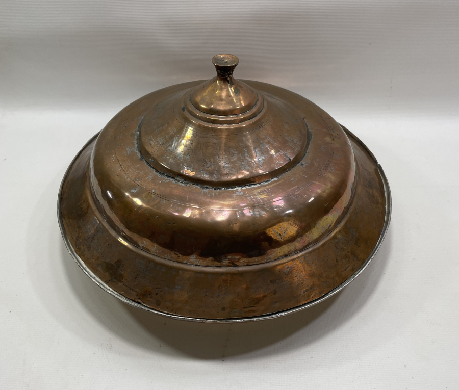 OSMANLI DÖNEMİ ÇOK NADİR DEV BOYDA KAPAKLI AĞA LENGERİ