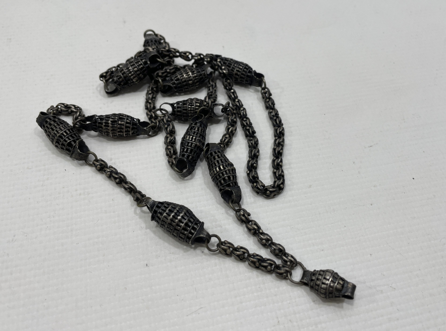 OSMANLI DÖNEMİ ERMENİ İŞİ NADİR GÜMÜŞ GERDANLIK