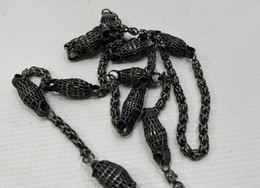 OSMANLI DÖNEMİ ERMENİ İŞİ NADİR GÜMÜŞ GERDANLIK