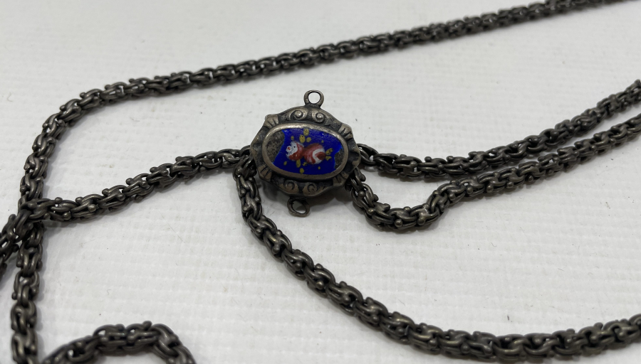 OSMANLI DÖNEMİ MİNELİ SÜRGÜSÜ OLAN ARNAVUT ZİNCİR CEP SAATİ KÖSTEĞİ