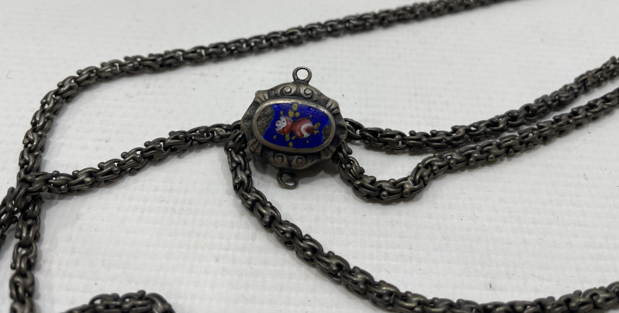 OSMANLI DÖNEMİ MİNELİ SÜRGÜSÜ OLAN ARNAVUT ZİNCİR CEP SAATİ KÖSTEĞİ