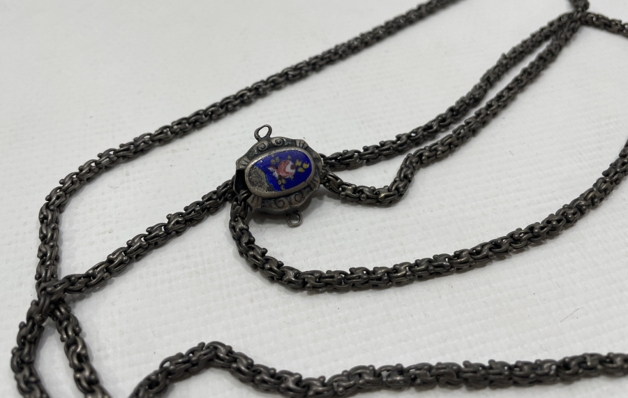 OSMANLI DÖNEMİ MİNELİ SÜRGÜSÜ OLAN ARNAVUT ZİNCİR CEP SAATİ KÖSTEĞİ