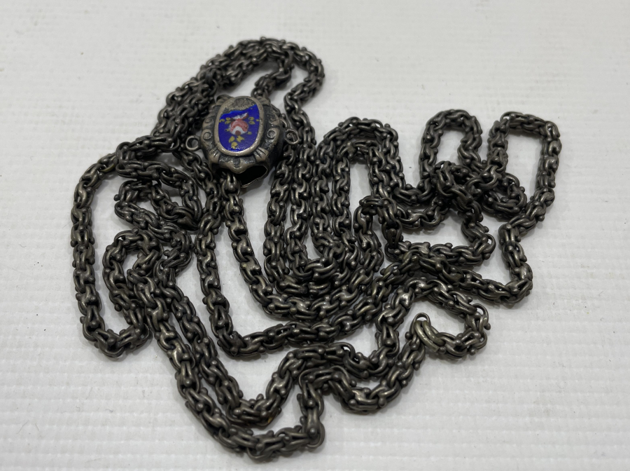 OSMANLI DÖNEMİ MİNELİ SÜRGÜSÜ OLAN ARNAVUT ZİNCİR CEP SAATİ KÖSTEĞİ