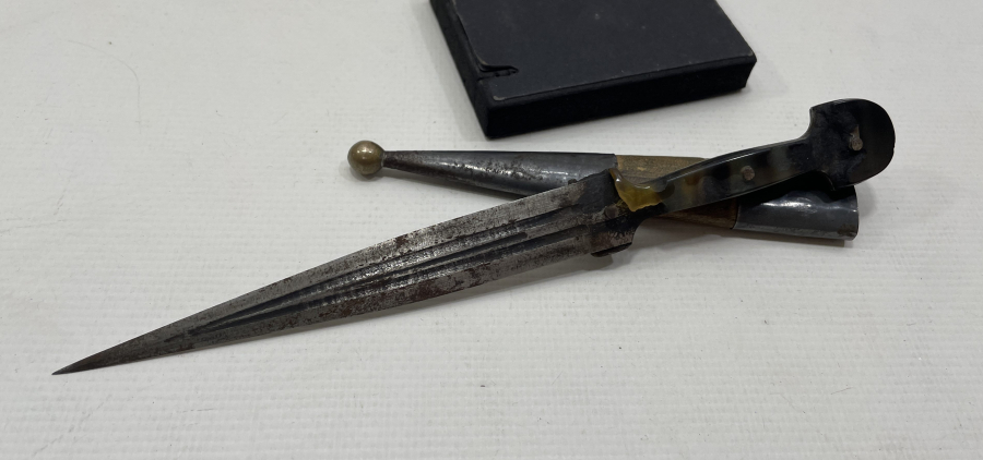 OSMANLI DÖNEMİ ORJİNAL KININDA ÇERKES KAMASI