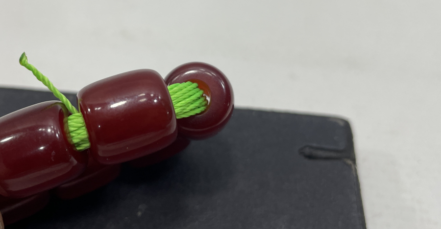 OSMANLI DÖNEMİ SIKMA KEHRİBARDAN MAMUL ZAZA İŞİ TESPİH