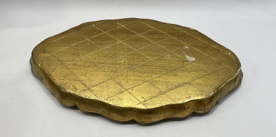 ALTIN YALDIZLI 1900 BAŞLARI AHŞAP TEPSİ