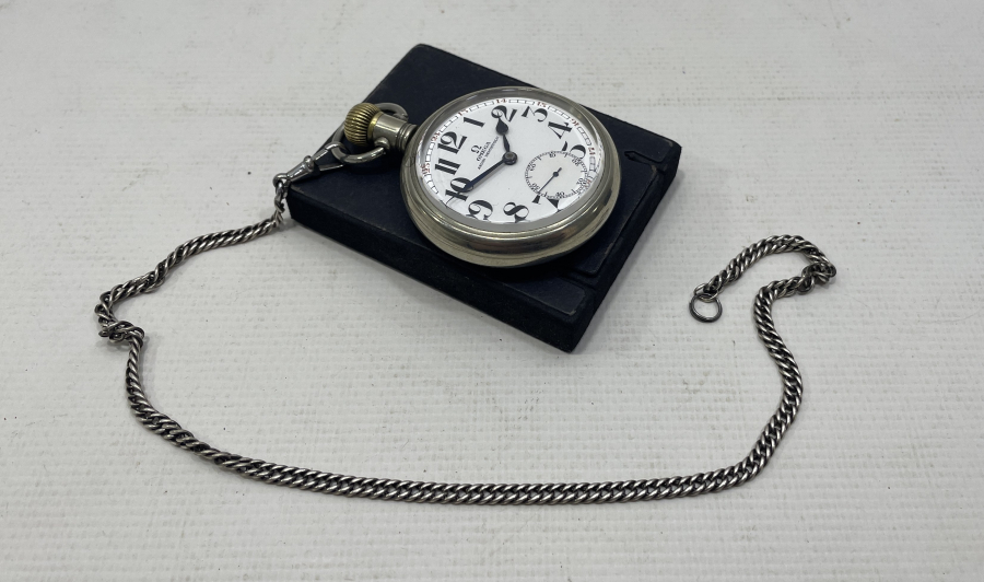 AYDIN DEMİRYOLU ÇALIŞANLARI İÇİN ÖZEL YAPILMIŞ ÇOK NADİR OMEGA CEP SAATİ