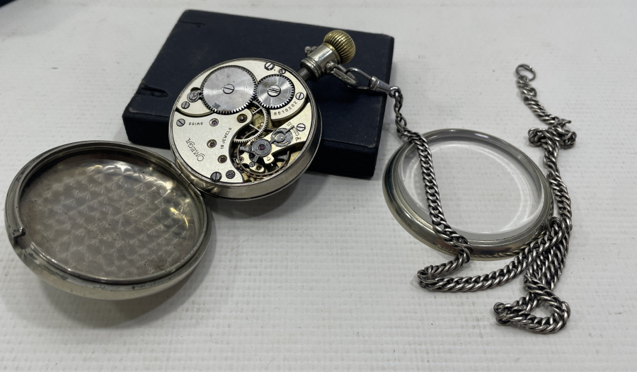 AYDIN DEMİRYOLU ÇALIŞANLARI İÇİN ÖZEL YAPILMIŞ ÇOK NADİR OMEGA CEP SAATİ