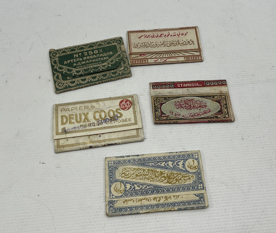 OSMANLI DÖNEMİ 5 ADET SİGARA KAĞIDI
