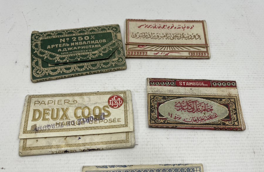 OSMANLI DÖNEMİ 5 ADET SİGARA KAĞIDI