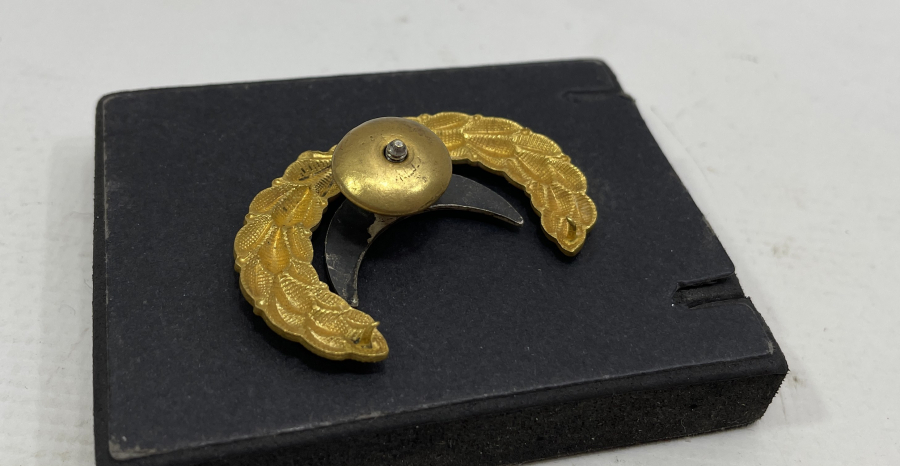 OSMANLI DÖNEMİ ÇOK NADİR SAVATLI GÜMÜŞ ASKERİ BRÖVE