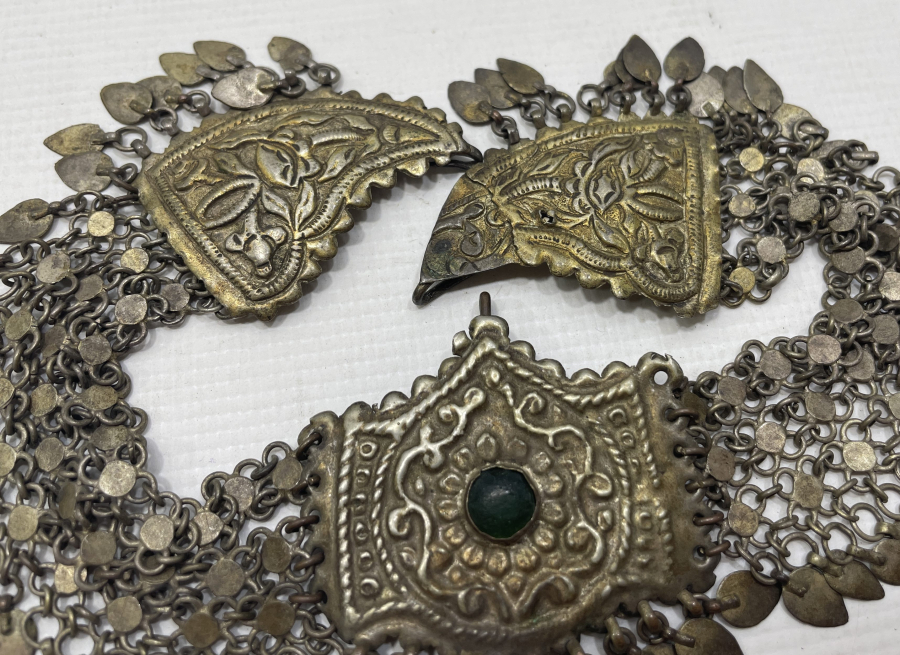 OSMANLI DÖNEMİ KABARTMA İŞÇİLİKLİ NADİR FORMDA ALINLIK