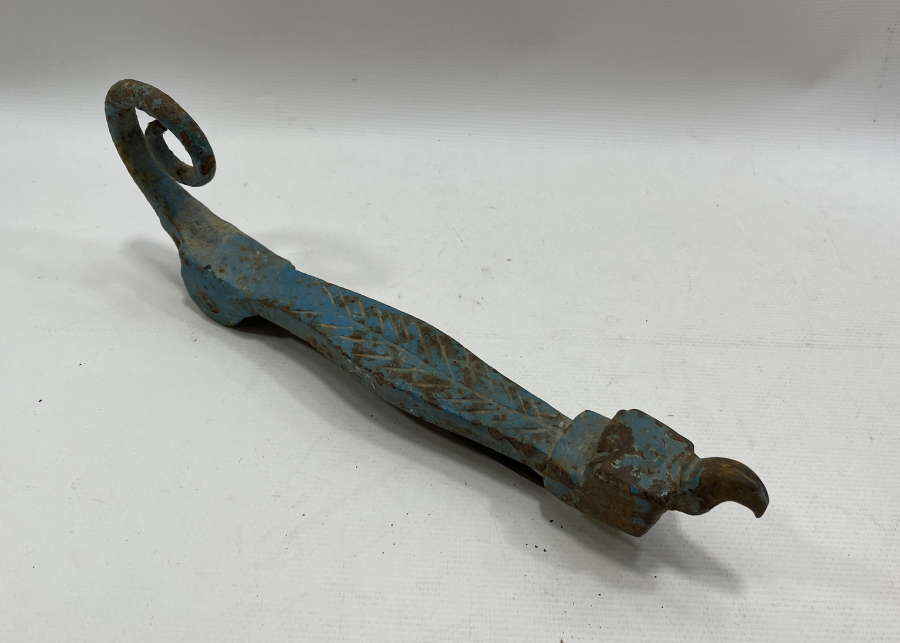 OSMANLI DÖNEMİ KARTAL PENÇESİ FORMUNDA ÇERKES İŞİ DEV BOY KAPI TOKMAĞI