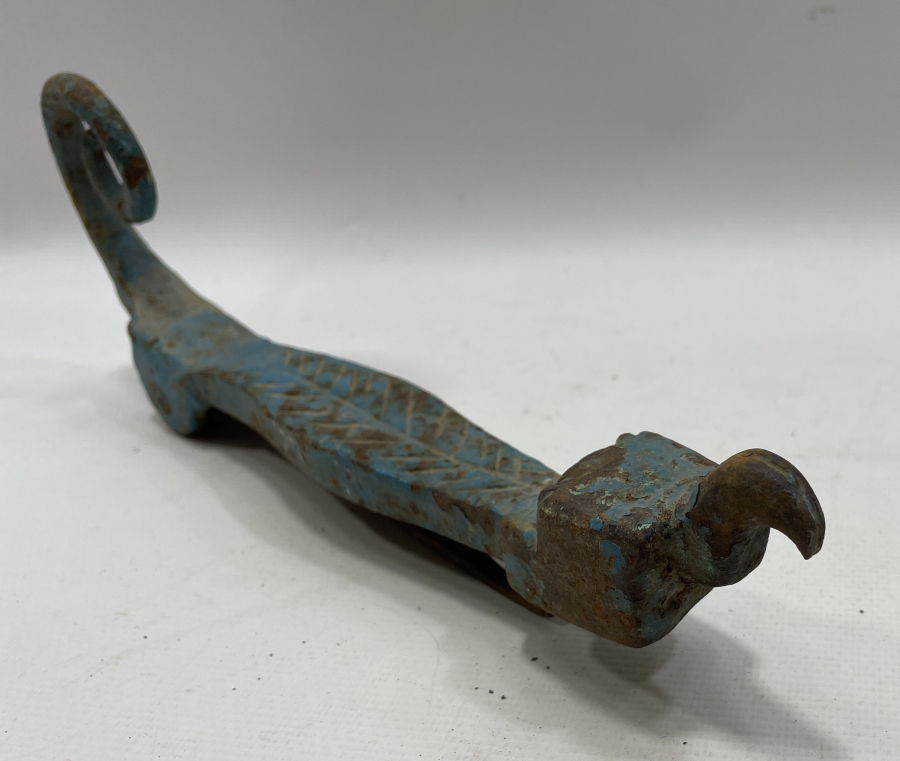 OSMANLI DÖNEMİ KARTAL PENÇESİ FORMUNDA ÇERKES İŞİ DEV BOY KAPI TOKMAĞI