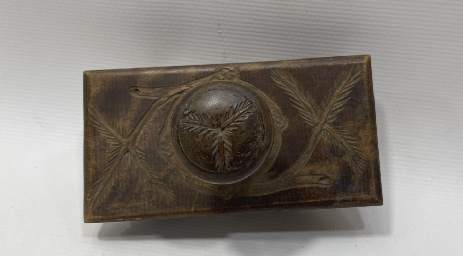 OSMANLI DÖNEMİ TAMAMI İŞLEMELİ AHŞAP MÜREKKEP KURUTMALIĞI