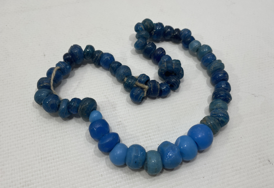 OSMANLI DÖNEMİ ÜFLEME CAMDAN MAMUL KOLYE