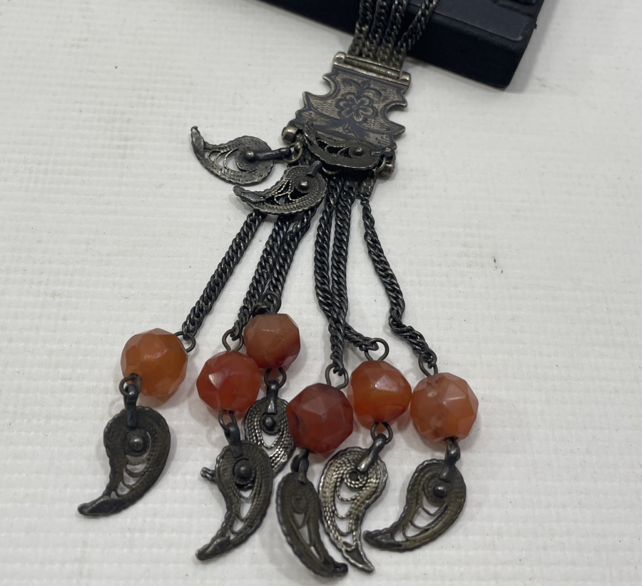 OSMANLI DÖNEMİ VAN İŞİ SAVATLI GÜMÜŞ KÖSTEK SALLAMASI