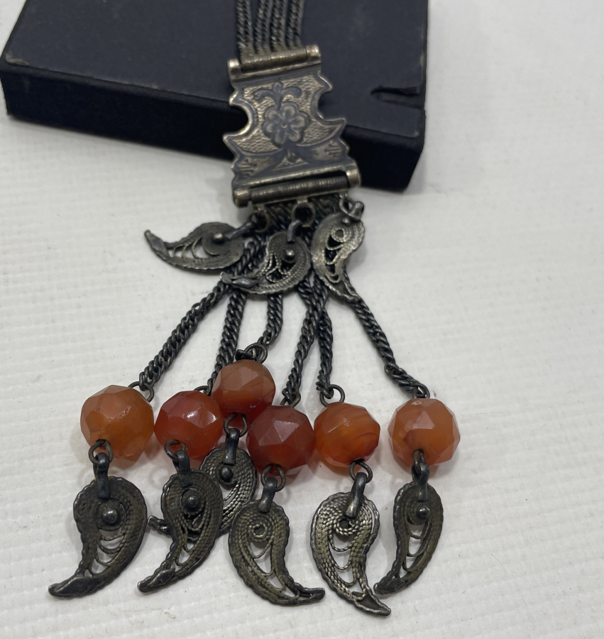 OSMANLI DÖNEMİ VAN İŞİ SAVATLI GÜMÜŞ KÖSTEK SALLAMASI