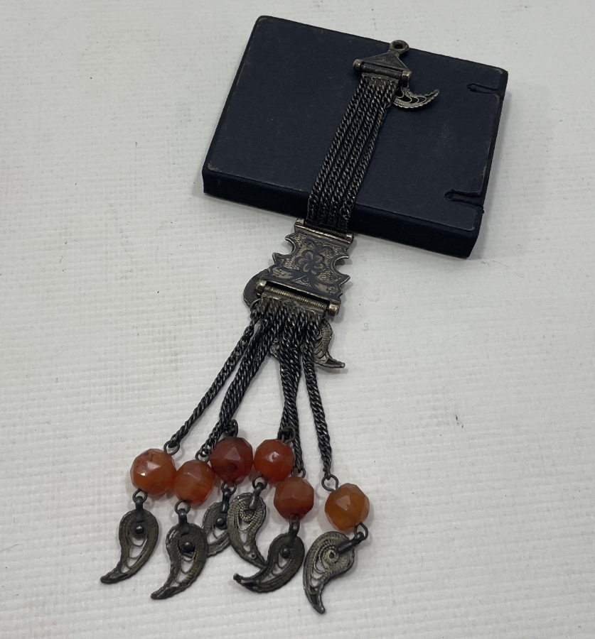 OSMANLI DÖNEMİ VAN İŞİ SAVATLI GÜMÜŞ KÖSTEK SALLAMASI