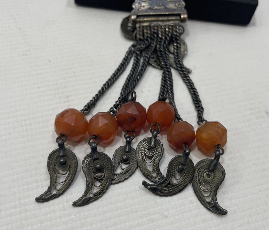 OSMANLI DÖNEMİ VAN İŞİ SAVATLI GÜMÜŞ KÖSTEK SALLAMASI