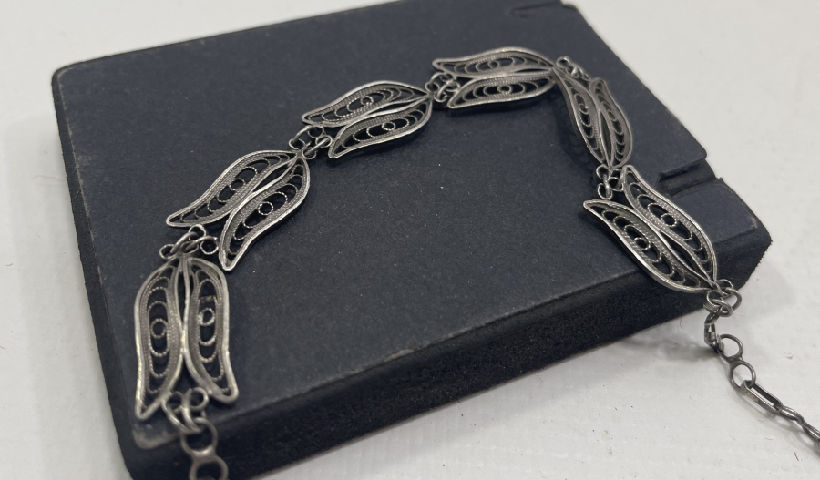 TELKARİ İŞÇİLİKLİ GÜMÜŞ BİLEKLİK